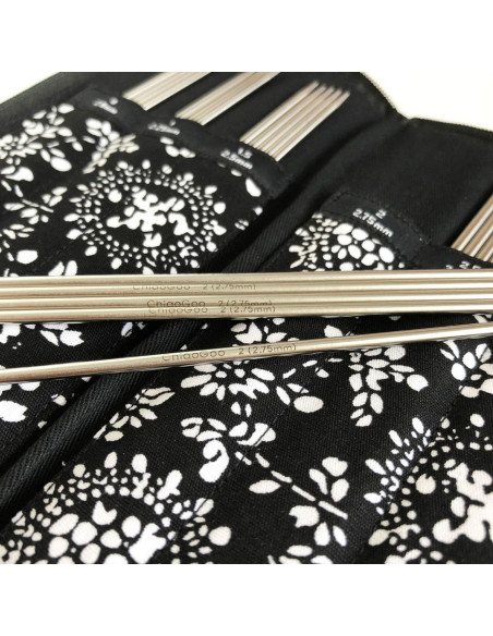 Kit aiguilles double pointes métal ChiaoGoo
