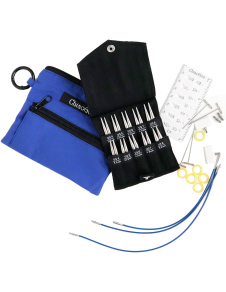 Kit d´aiguilles à tricoter circulaires Shorties Small ChiaoGoo