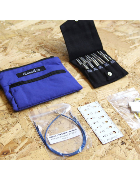 Kit d´aiguilles à tricoter circulaires Shorties Small ChiaoGoo
