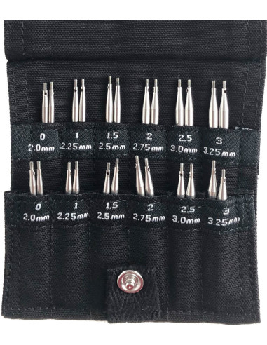 Kit d´aiguilles à tricoter circulaires Shorties Mini ChiaoGoo