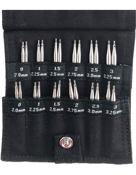 Kit d´aiguilles à tricoter circulaires Shorties Mini ChiaoGoo
