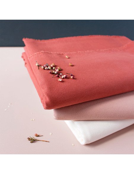 Tissu gabardine de coton Chestnut - Atelier Brunette