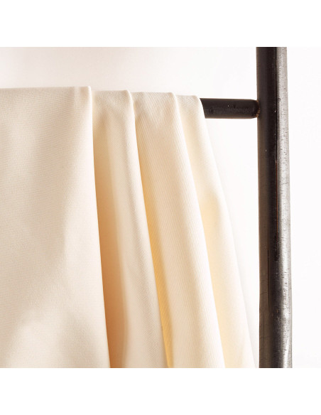 Tissu gabardine de coton Off-white - Atelier Brunette
