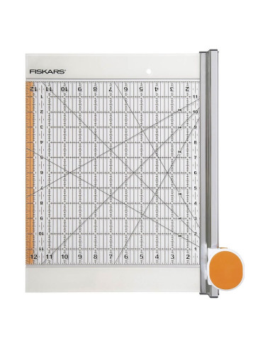 Combiné cutter rotatif & règle  12" x 12" Fiskars