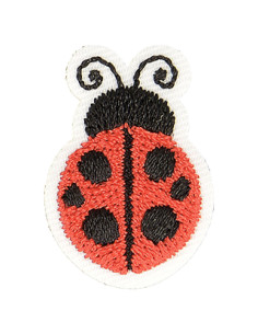 Écusson thermocollant coccinelle - Rouge