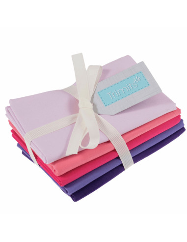 Lot de 5 coupons Fat Quarter - Blush