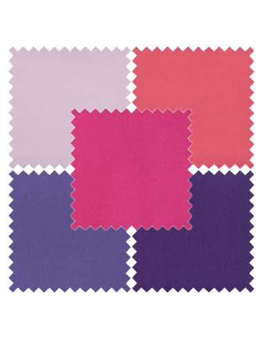 Lot de 5 coupons Fat Quarter - Blush
