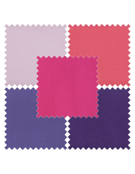 Lot de 5 coupons Fat Quarter - Blush