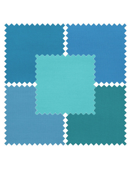 Lot de 5 coupons Fat Quarter - Seaside
