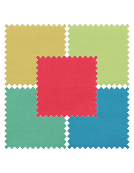 Lot de 5 coupons Fat Quarter - Brights
