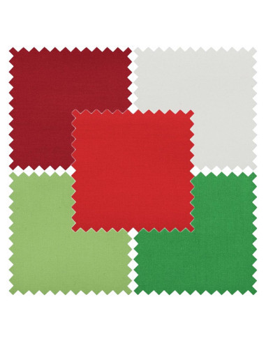 Lot de 5 coupons Fat Quarter - Festive