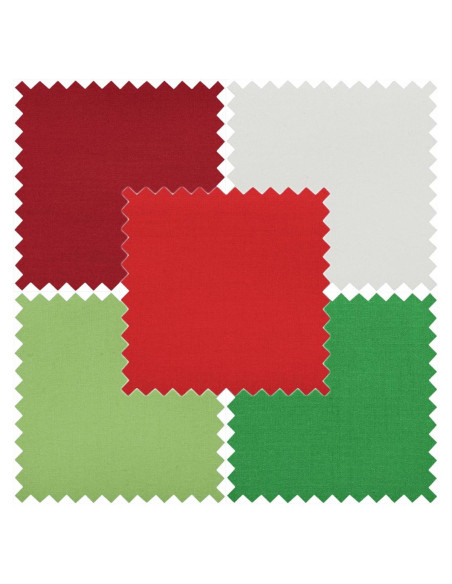 Lot de 5 coupons Fat Quarter - Festive