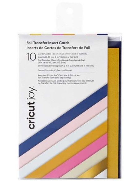 Set de 10 cartes avec enveloppes R30 spécial Foil Cricut