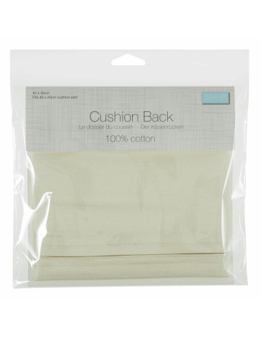 Dos de coussin avec fermeture - Crème