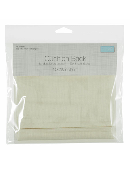 Dos de coussin avec fermeture - Crème
