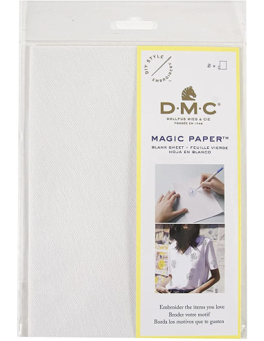 Pack de 2 feuilles vierges A5 Magic Paper DMC