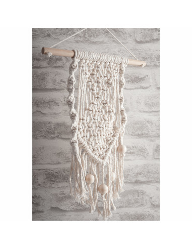 Bâton en bois pour macramé - 20 cm x 15 mm