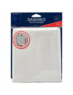 Tissu sashiko - Ivoire