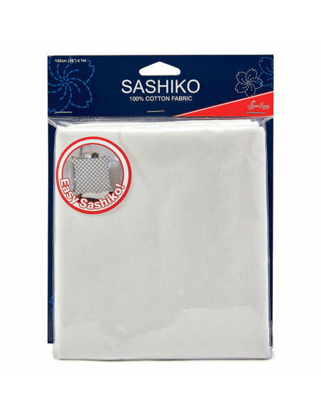 Tissu sashiko - Ivoire