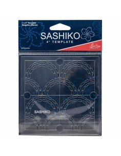 Gabarit pour sashiko - Vagues