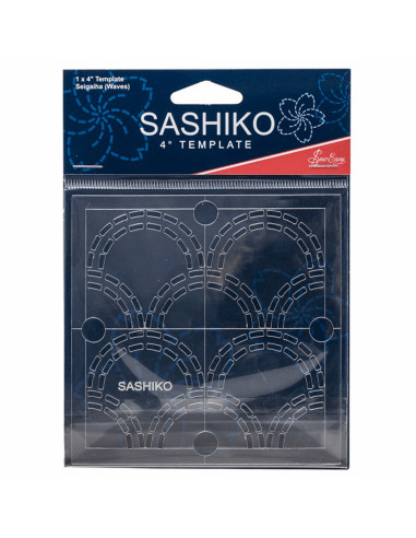 Gabarit pour sashiko - Vagues