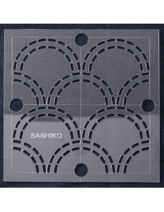 Gabarit pour sashiko - Vagues 2