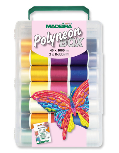 Valise de fils à broder Deluxe Polyneon Madeira