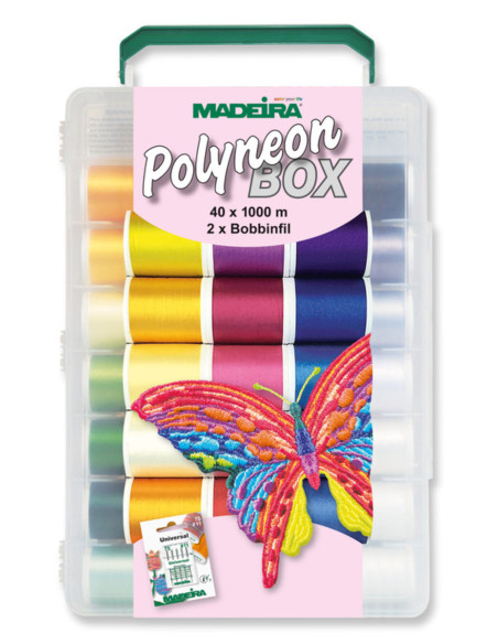 Valise de fils à broder Deluxe Polyneon Madeira