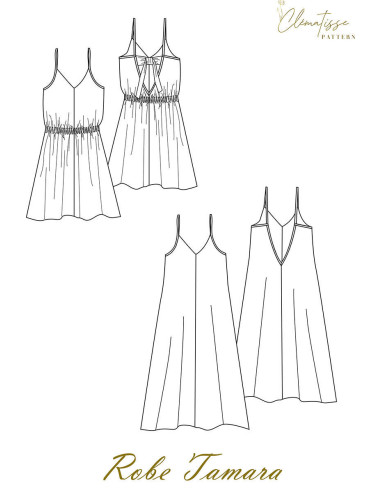 Patron de robe Tamara - Clématisse Pattern