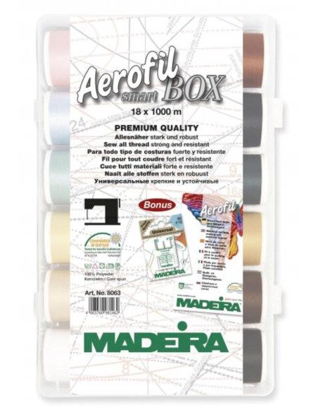 Valise de fils à coudre SmartBox Aerofil Madeira