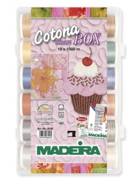 Valise de fils à quilter SmartBox Cotona Madeira