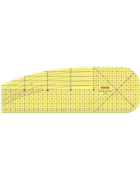 Règle de repassage à chaud pour ourlets 30 x 10 cm
