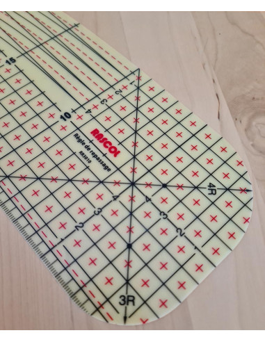 Règle de repassage à chaud pour ourlets 30 x 10 cm