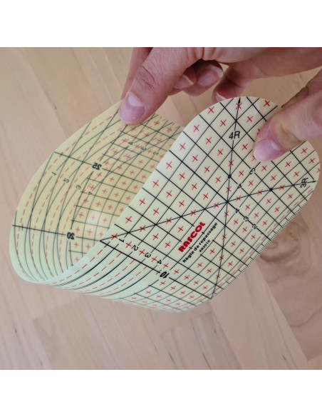 Règle de repassage à chaud pour ourlets 30 x 10 cm
