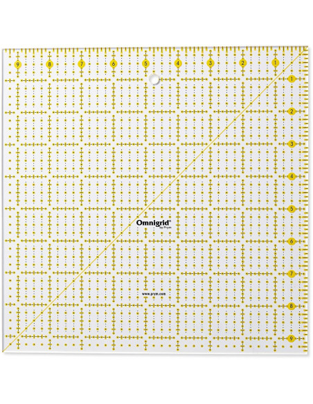 Règle patchwork Omnigrid 9,5 x 9,5 inch