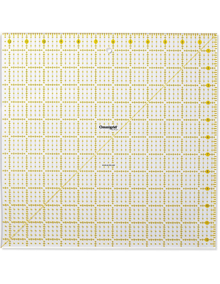 Règle patchwork Omnigrid 12,5 x 12,5 inch
