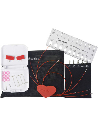 Pochette d´aiguilles à tricoter circulaires Twist Mini ChiaoGoo