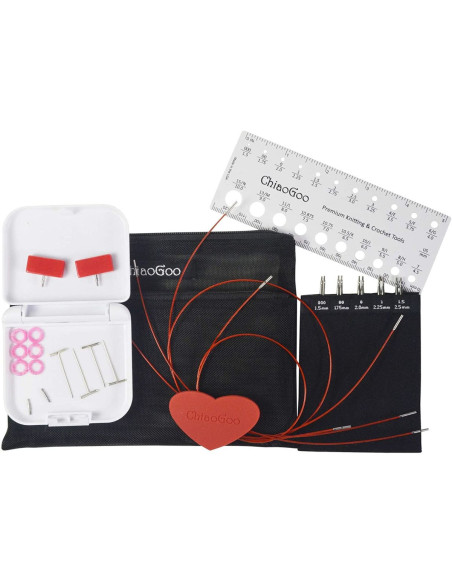 Pochette d´aiguilles à tricoter circulaires Twist Mini ChiaoGoo