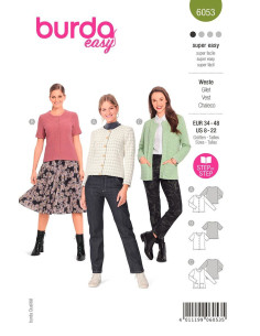 Patron de gilet - Burda 6053
