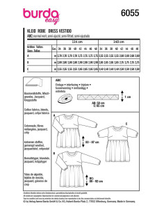Patron de robe - Burda 6055 2