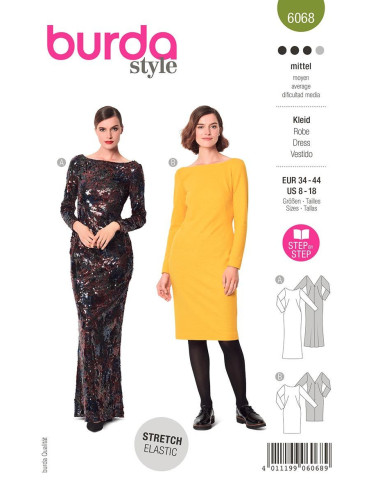 Patron de robe - Burda 6068