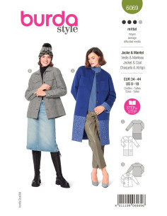 Patron de manteau et veste - Burda 6069