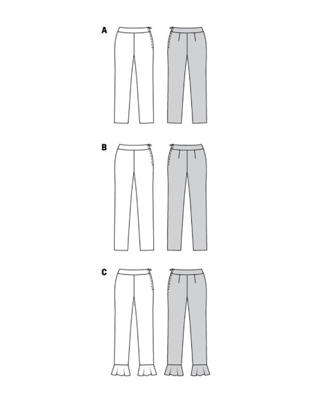 Patron de pantalon - Burda 6072