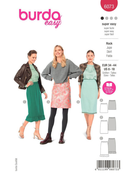 Patron de jupe - Burda 6073