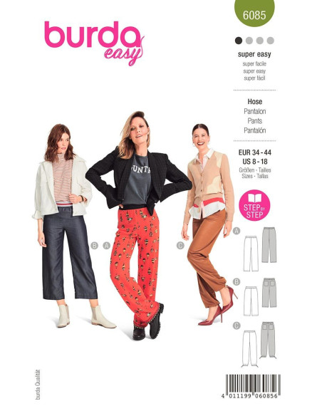 Patron de pantalon - Burda 6085