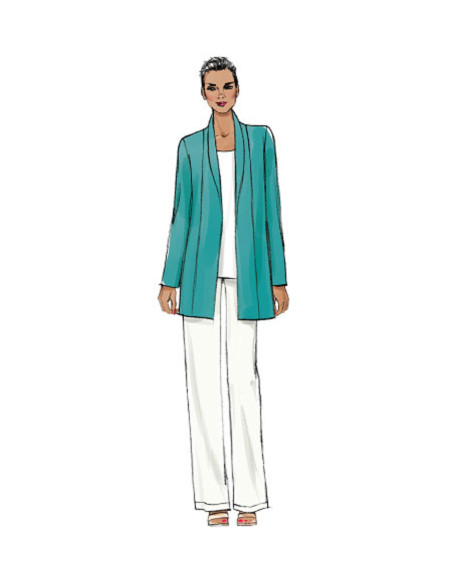 Patron de veste, short et pantalon - Vogue 9011