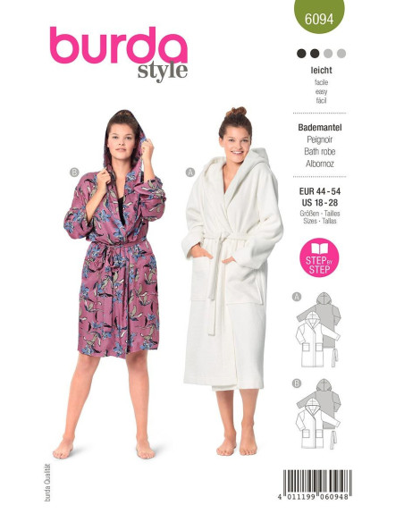 Patron de peignoir - Burda 6094