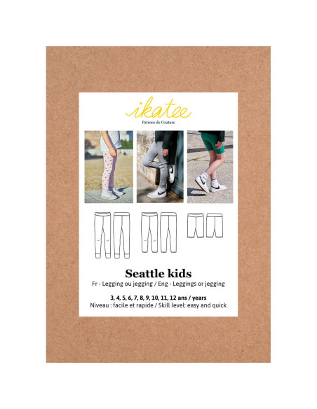 Patron de legging ou jegging Seattle kids - Ikatee