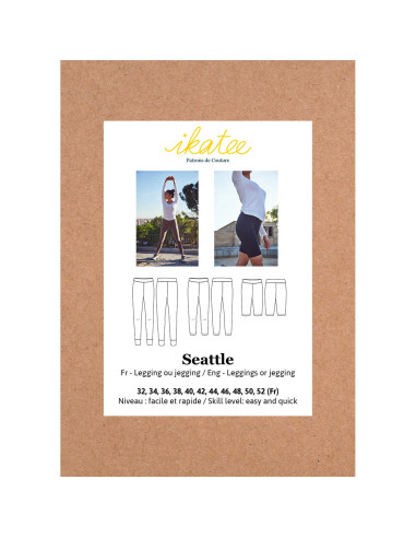 Patron de legging ou jegging Seattle - Ikatee