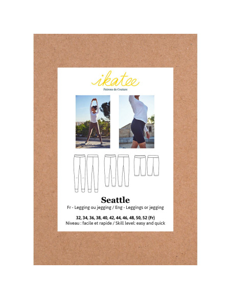 Patron de legging ou jegging Seattle - Ikatee